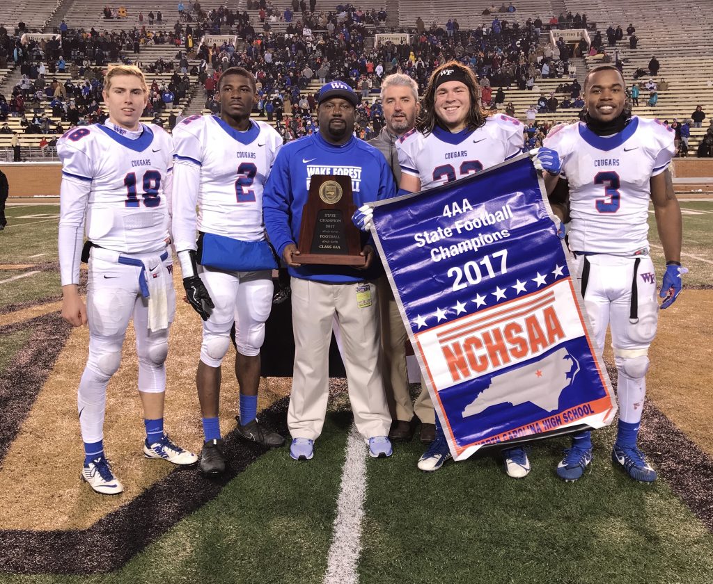 4AA FOOTBALL CHAMPIONSHIP – Wake Forest takes second straight crown with a 21-0 win over Mallard Creek