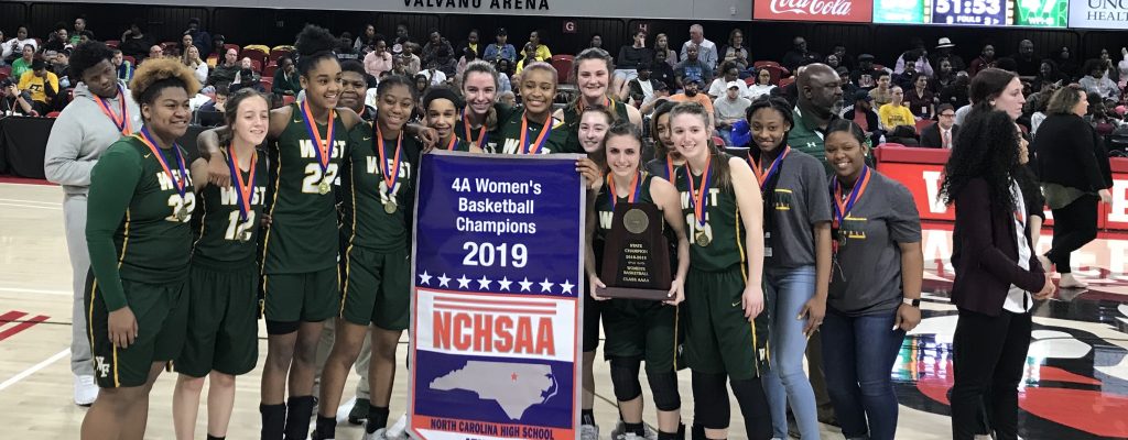 4A Women’s Basketball Championship – West Forsyth rolls by Southeast Raleigh 47-36 for their first title