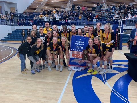 Chapel Hill 2019 3A Volleyball State Champions