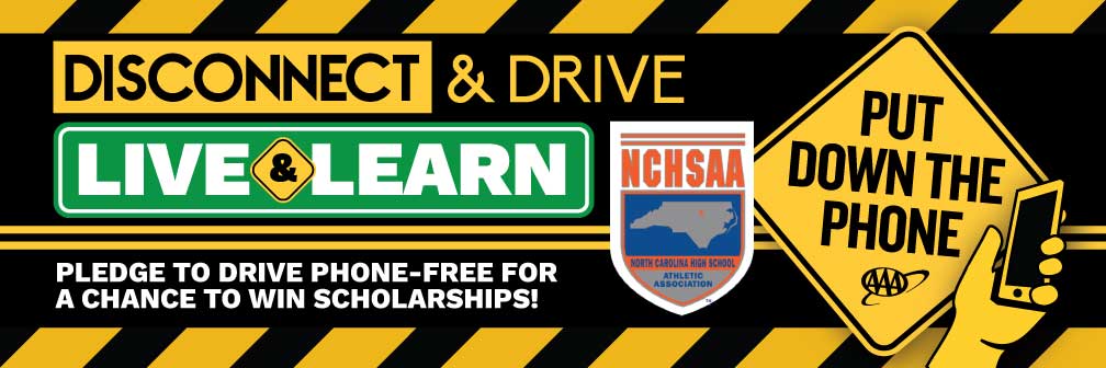 NCHSAA Announces Partnership with AAA Carolinas | April is National Distracted Driving Awareness Month