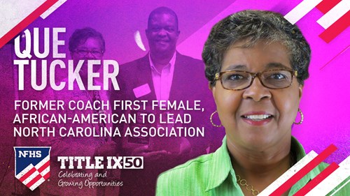 Commissioner Tucker spotlighted by NFHS in celebration of Title IX’s 50th Anniversary