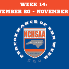 WEEK 14 | 2023-24 ORTHOCAROLINA PERFORMANCE OF THE WEEK