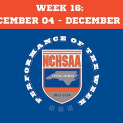 WEEK 16 | 2023-24 ORTHOCAROLINA PERFORMANCE OF THE WEEK