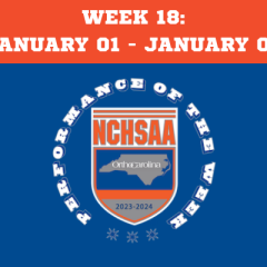 WEEK 18 | 2023-24 ORTHOCAROLINA PERFORMANCE OF THE WEEK