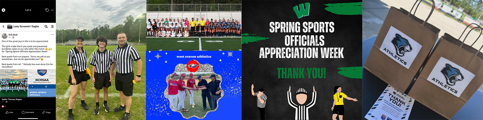 SPRING SPORTS OFFICIALS, THANK YOU!!